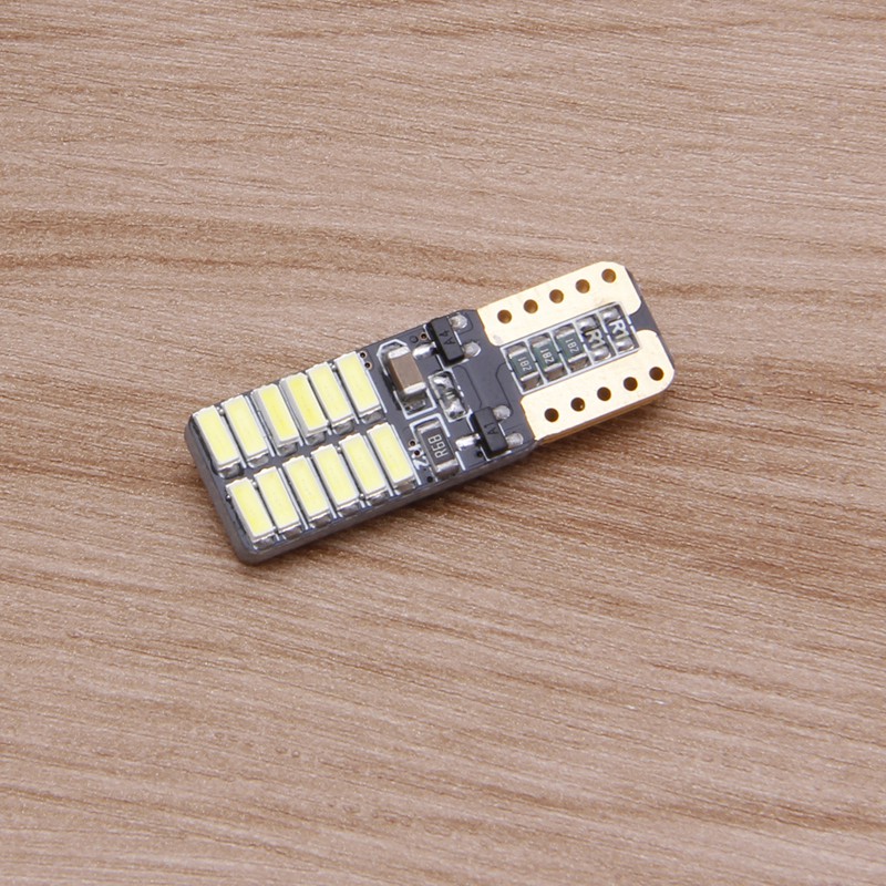 Đèn LED DC 12V T10 4014 SMD 24 bóng sáng trắng cao cấp thích hợp dành cho xe ô tô