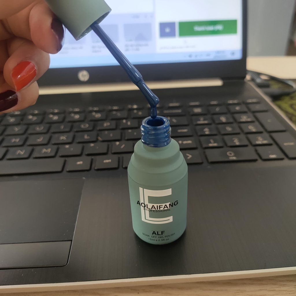 Màu sơn ALF xanh cổ vịt hót trend - Sơn gel cao cấp siêu mượt  - Ann933233