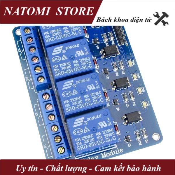 Module Relay 4 kênh 5V-220V/10A - NATOMI Store