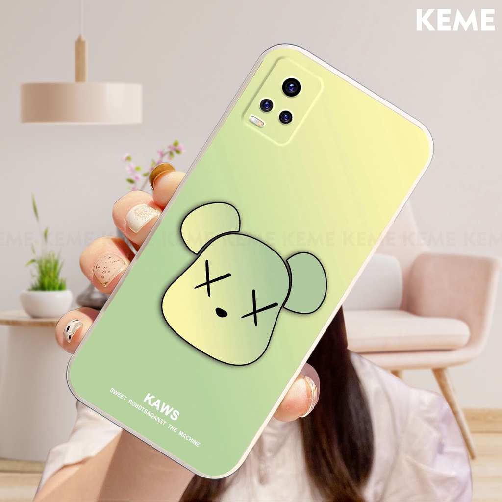 Ốp lưng Vivo V20 / V2025 in hình Kaws và Bearbrick