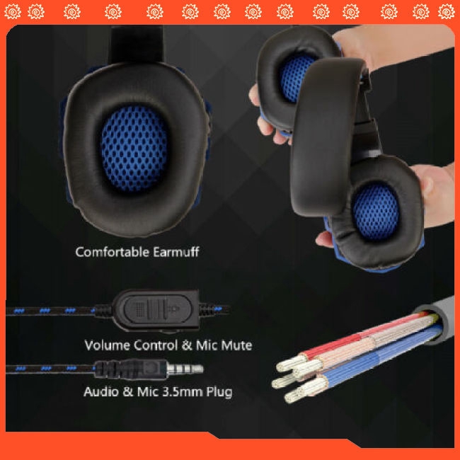 Tai nghe chụp tai Gaming có dây âm thanh chất lượng cao cho PS4 Xbox One Nintend Switch iPad PC | BigBuy360 - bigbuy360.vn