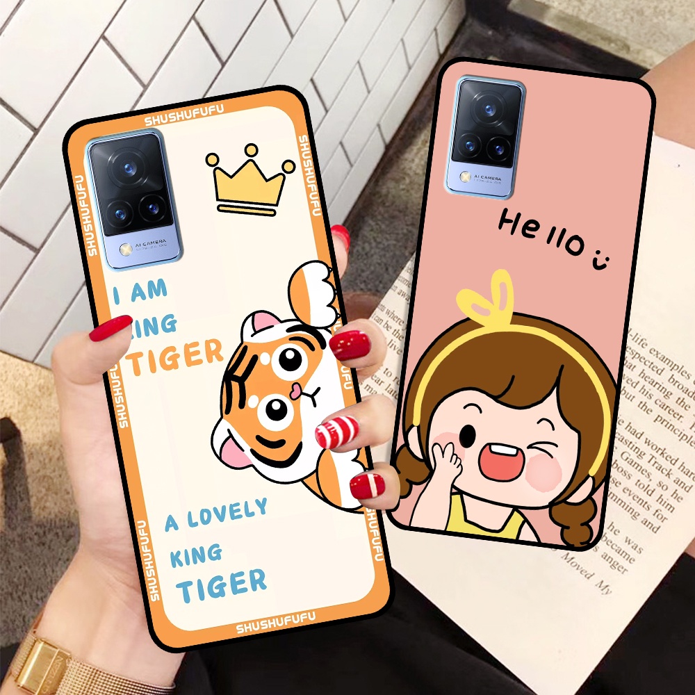Ốp Vivo V21 5G in hình mickey, hổ, kingtiger siêu rẻ T19 - T24