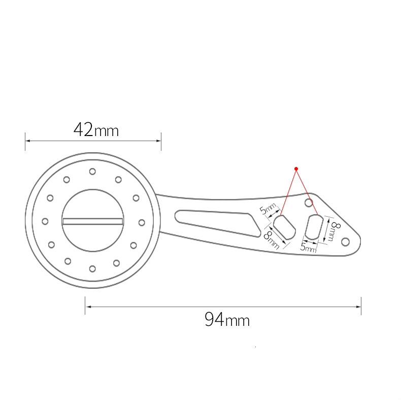 Tay cầm guồng quay cần câu cá bằng hợp kim nhôm