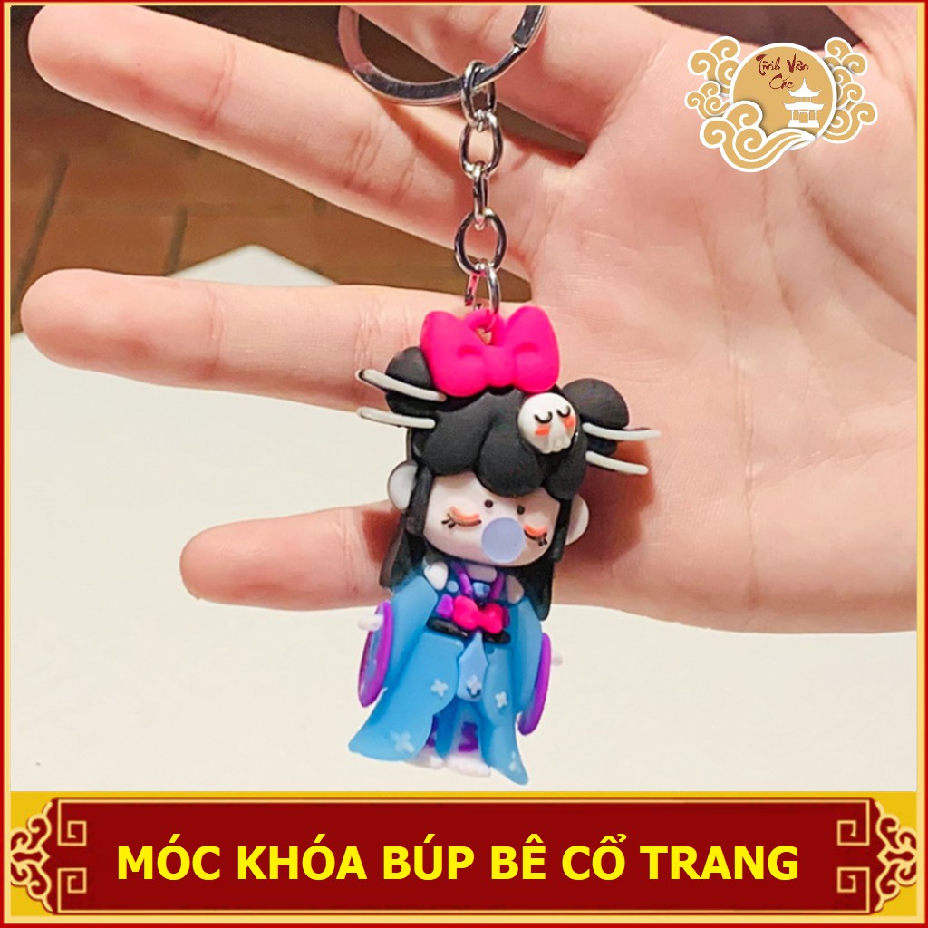 Móc chìa khóa búp bê cổ trang Tĩnh Vân Các