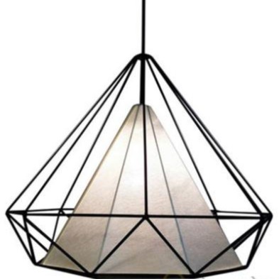Đèn thả trang trí trần hình kim cương decor nội thất bàn ăn phòng ngủ phòng khách quán cafe trà sữa shop quần áo