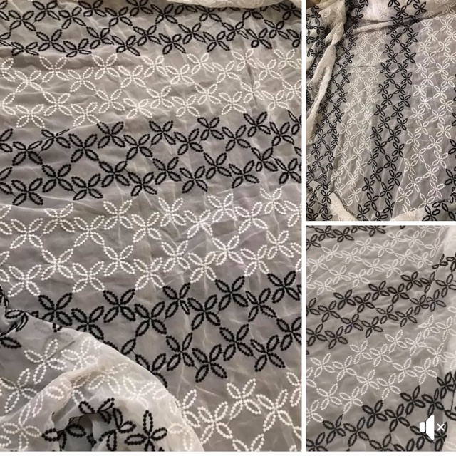 Vải chifon thêu cô thuỷ