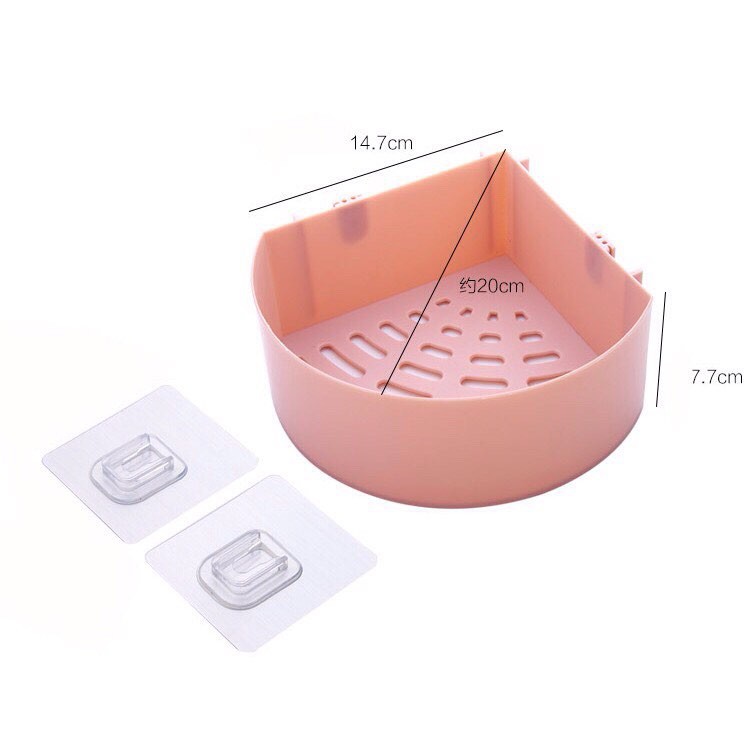 Set 02 miếng keo dán kệ nhà tắm chữ U - Miếng keo dán kệ chữ nhật, kệ góc nhà tắm - U Móc đơn