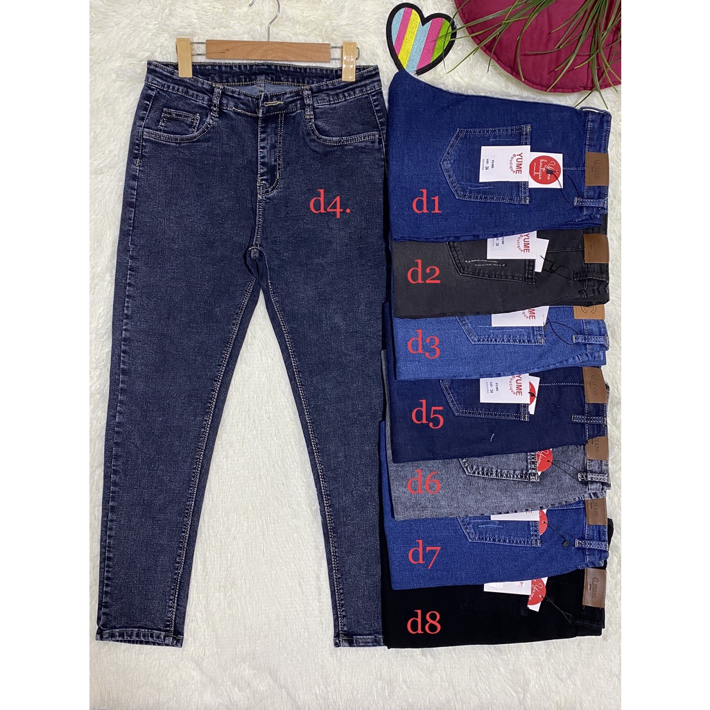 Quần Jeans Nữ BigSize  Vải dày và co giãn nhiều. YuMe-035