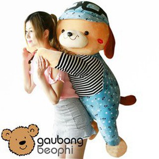 [ HOT 2019 ]Gấu bông Chó nằm đội nón hàng nhập cao cấp size 70cm