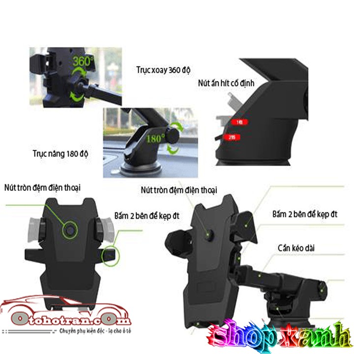 Đế hít điện thoại trên xe hơi cực chất 5* | BigBuy360 - bigbuy360.vn