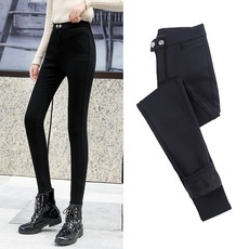 Quần Legging Lót Nỉ ⚡Cao Cấp⚡ 2 khuy G002 Phong Cách Hàn Quốc