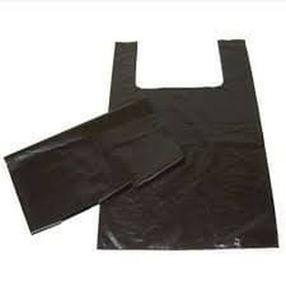 1kg túi bóng đen đựng rác đựng đồ có quai