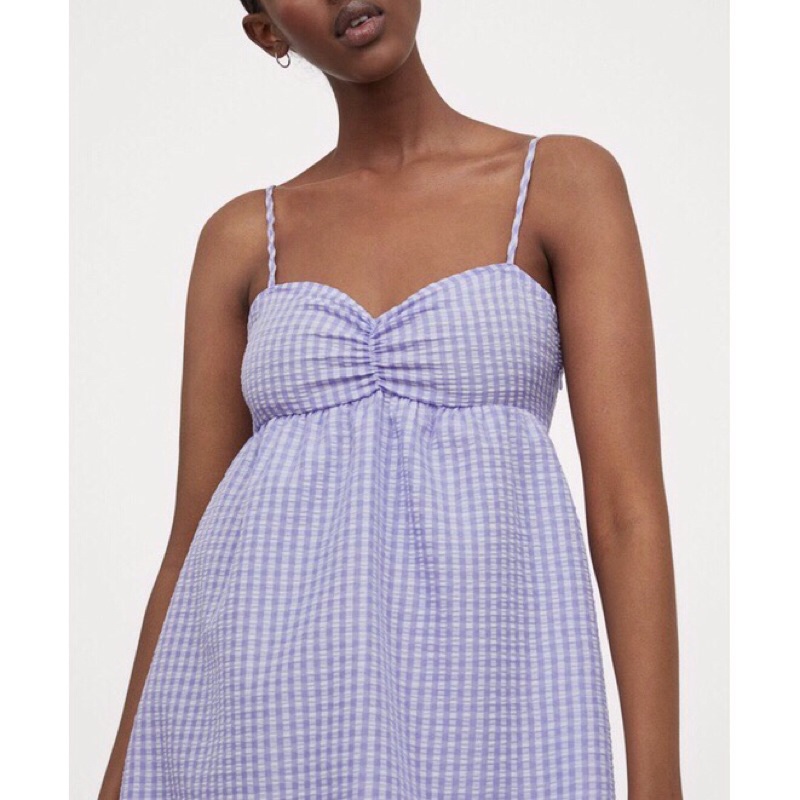 Váy 2 dây tím HM size 36