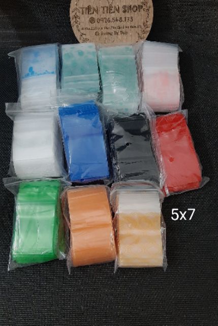 50c túi zip nhiều màu 5x7