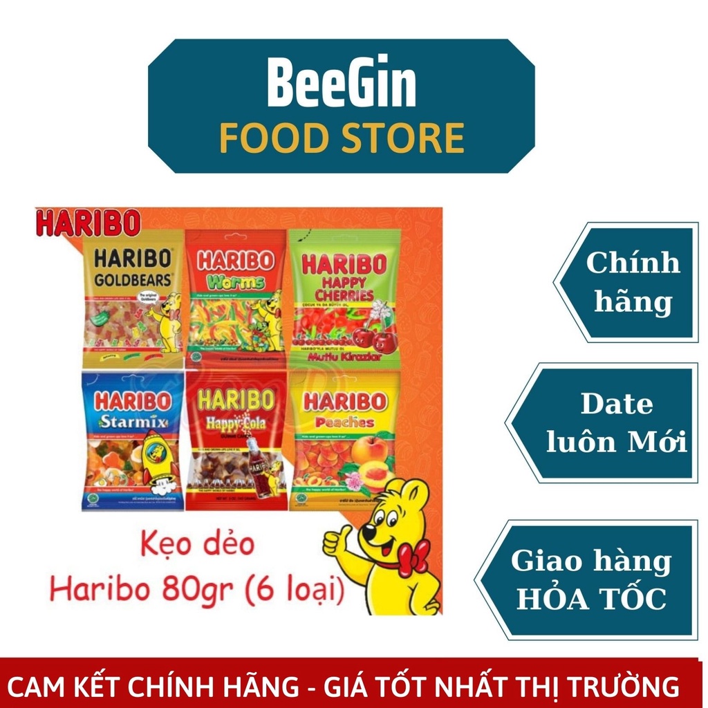 Kẹo dẻo Haribo gói nhỏ gói 80gr - K02