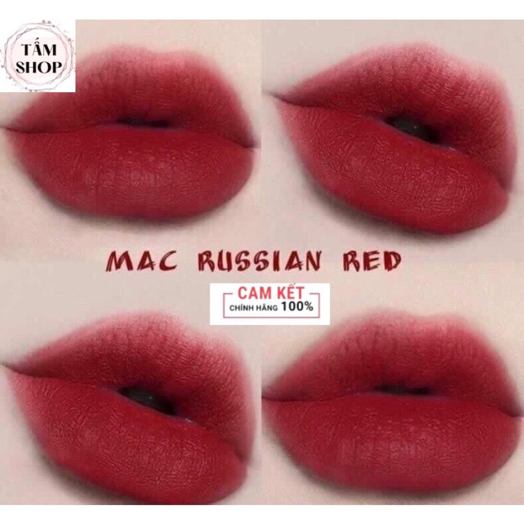 Son MAC Size Mini Russian Red - Đỏ Rượu Chính Hãng