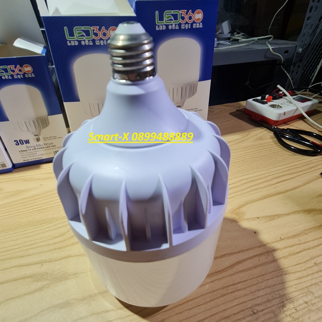 Bóng đèn led búp trụ nhựa tiết kiệm điện công suất 10w - 15w - 20w - 30w - 40w đui xoáy E27