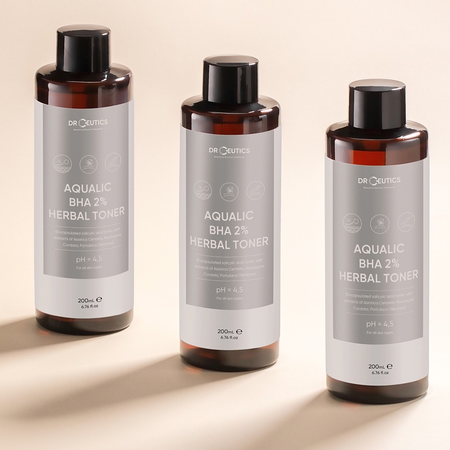 Nước Cân Bằng Da DrCeutics Aqualic BHA 2% Herbal Toner - 200ml