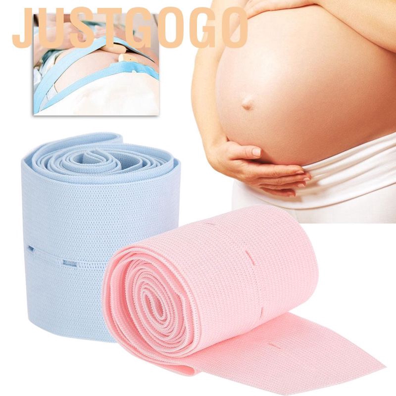Set 2 Dây Đai Quấn Bụng Theo Dõi Thai Nhi Chuyên Dụng Cho Phụ Nữ Mang