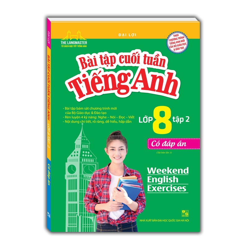Sách - Combo 2c Bài tập cuối tuần tiếng Anh lớp 8