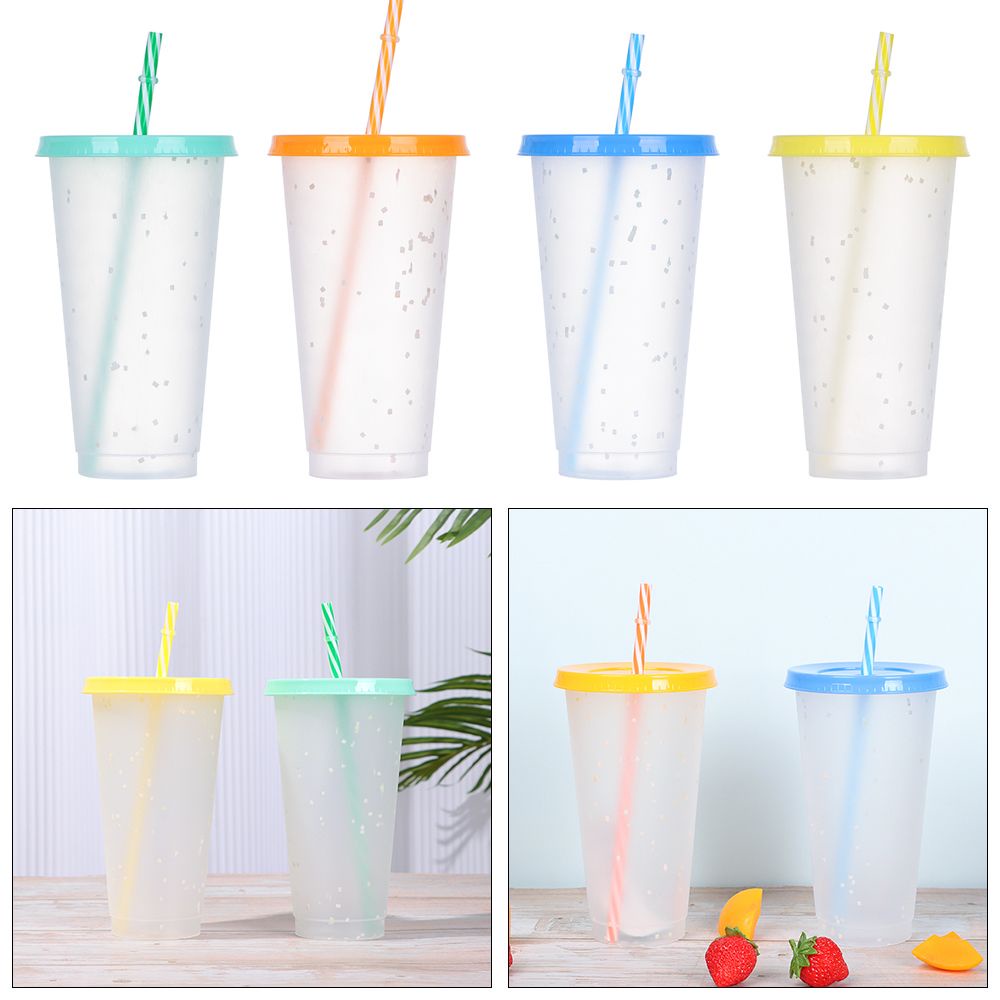 Cốc uống nước bằng nhựa Pp đổi màu theo nhiệt độ độc đáo