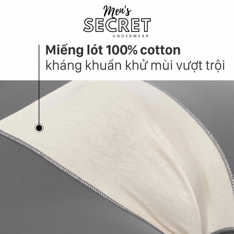 Quần boxer su lạnh không đường may - Sịp đùi nam đúc cao cấp lụa sữa mặc như không măc MEN'S SECRET