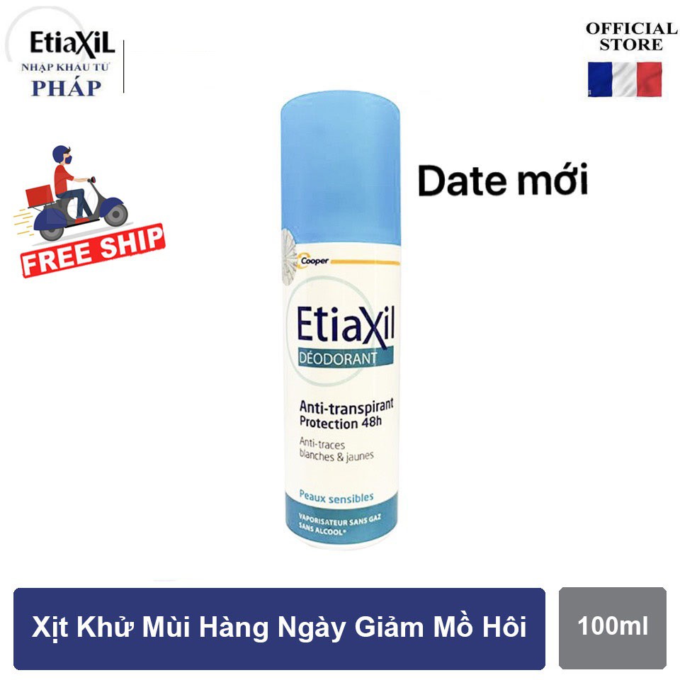 Xịt Khử Mùi Etiaxil Giúp Ngăn Ngừa Mồ Hôi Trong 48H - 100Ml | BigBuy360 - bigbuy360.vn