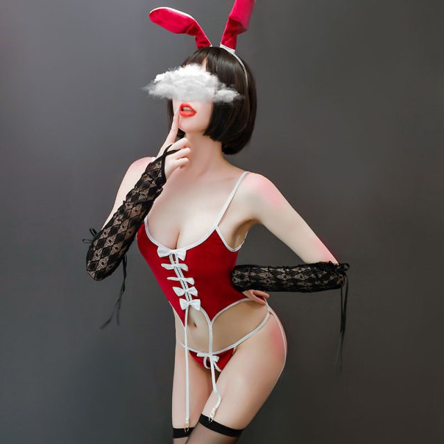 Set đồ ngủ Nhung Cosplay bé Thỏ Playboy sexy L031 | BigBuy360 - bigbuy360.vn