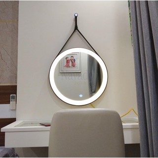 Gương dây da, led , có cảm biến D70 (FULL PHỤ KIỆN)