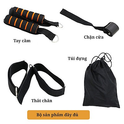 Bộ 5 Dây Ngũ Sắc Tập Full Body - Dụng Cụ Tập Gym S02