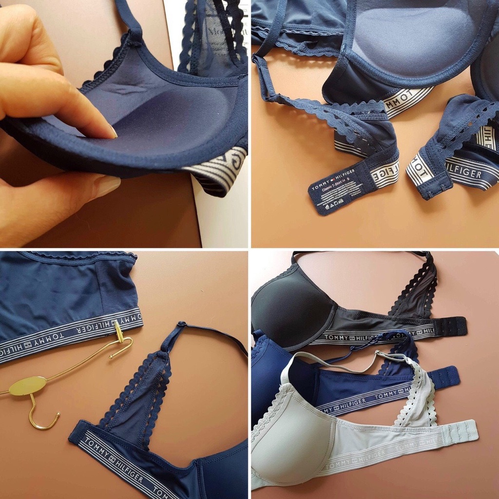 Bộ đồ lót Embra Tommy xuất xịn mới áo có đệm mỏng quần cotton kháng khuẩn EBB63