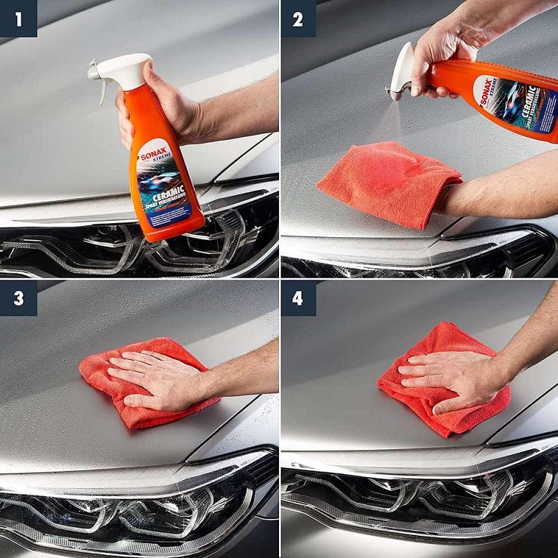 Chai Xịt Bóng Sơn Xe Phủ Ceramic Siêu Mượt SONAX Xtreme Ceramic Ultra Slick Detailer 268400 750ml | Hibucenter