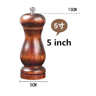Lọ xay tiêu chất liệu gỗ xuất Châu Âu, size 5 inches