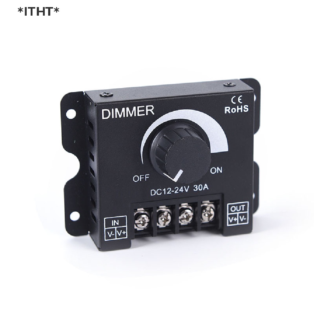 Công Tắc Điều Chỉnh Phạm Vi Đèn led Đơn Sắc Màu Đen dc12v / 24v 30a