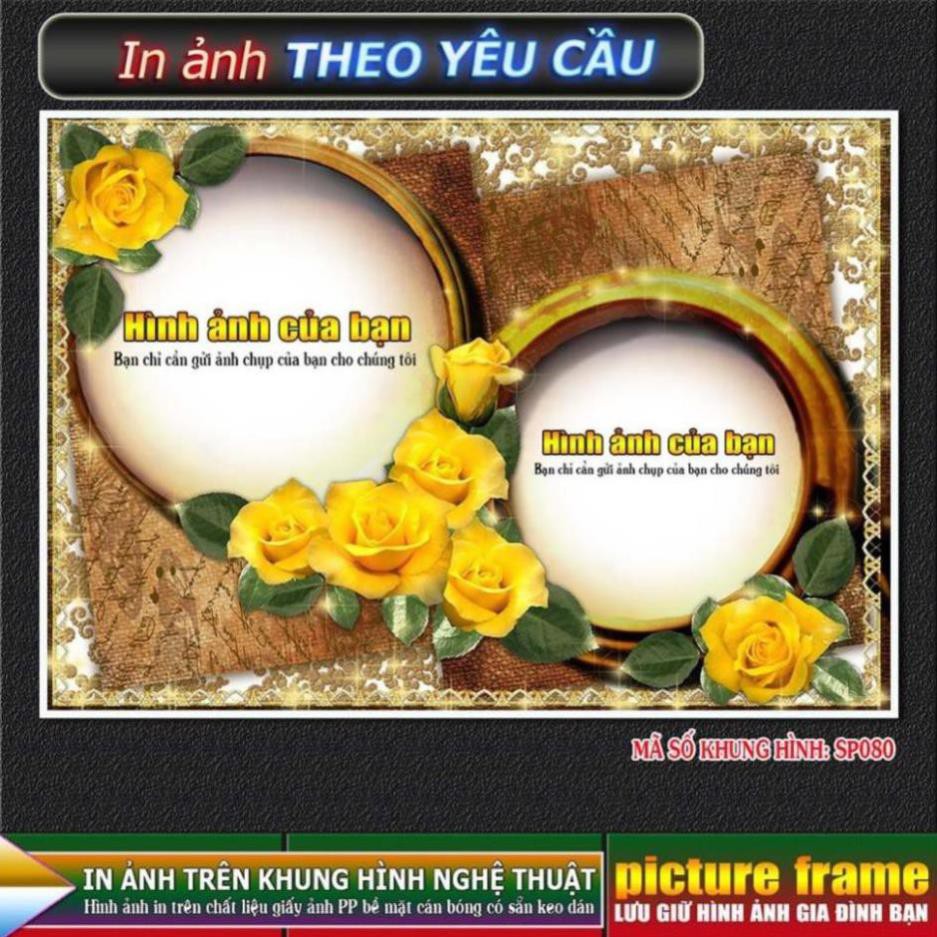 [IN ẢNH THEO YÊU CẦU] - lồng ghép ảnh vào khung hình nghệ thuật. Kích thước 10x15cm.