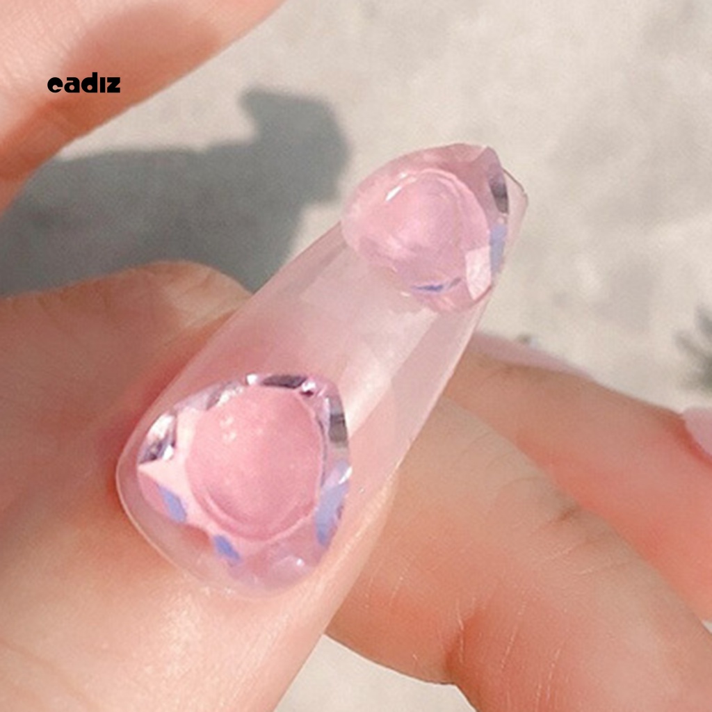 Phụ Kiện Đá Tự Trang Trí Móng Tay Hình Trái Tim 3D Nhiều Màu Sắc