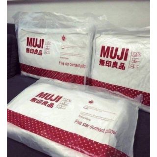 Combo 2 gối bông MUJI xuất nhật cao cấp trọng lượng 1.2KG