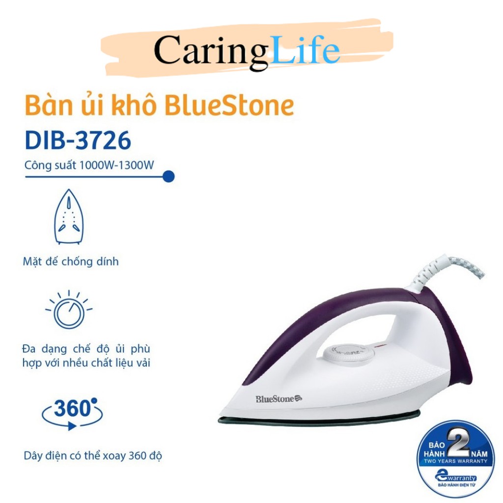 Bàn ủi khô Bluestone DIB-3726 Hàng chính hãng