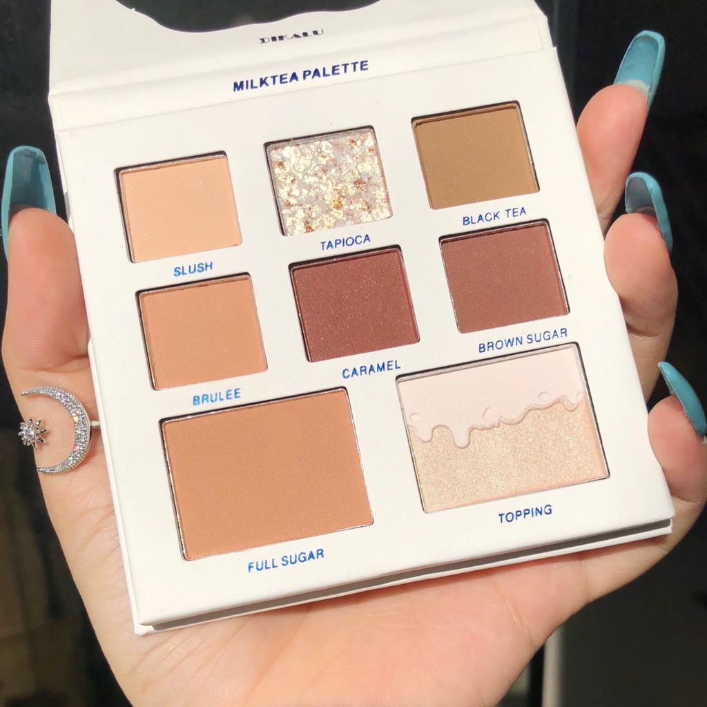 Bảng mắt 8 màu DIKALU trà sữa Milk Tea Palette DIKA07