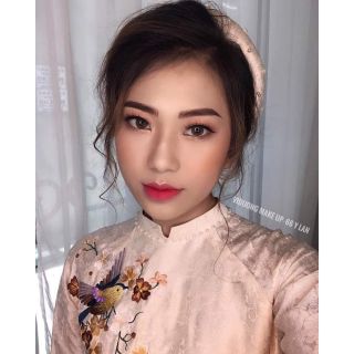 Áo dài gấm 2tà thêu