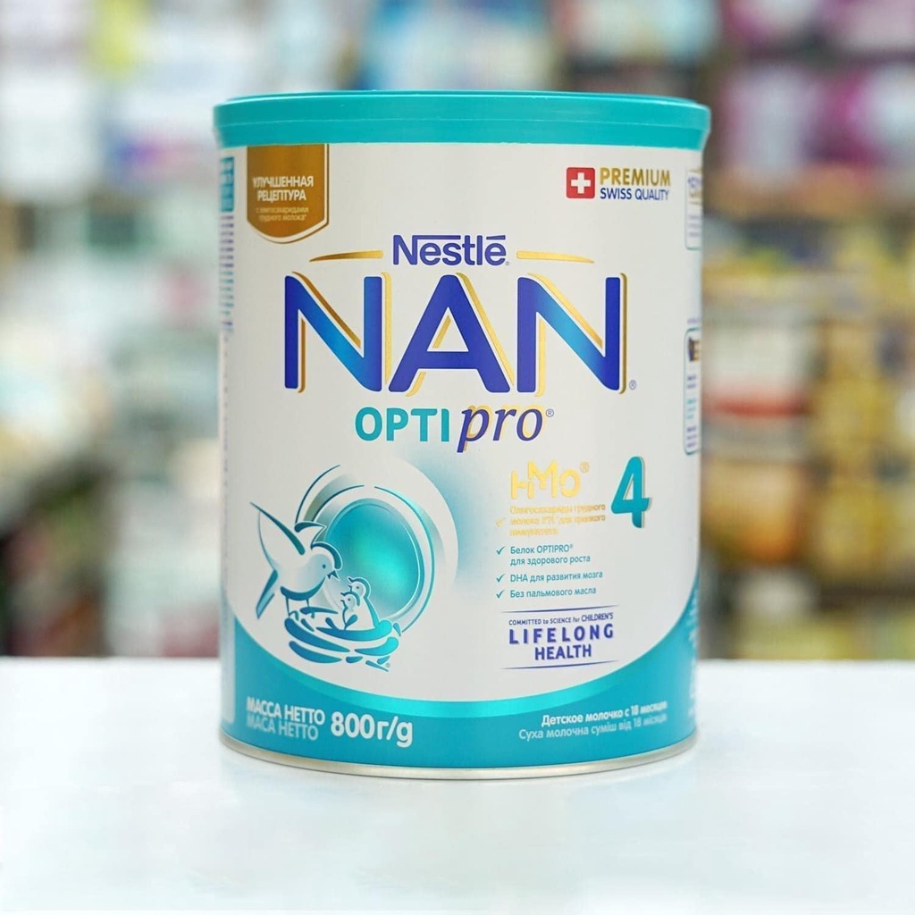 Sữa bột NAN nga đủ số 1,2,3, 4 hộp 800g/ 400g - Hello kids