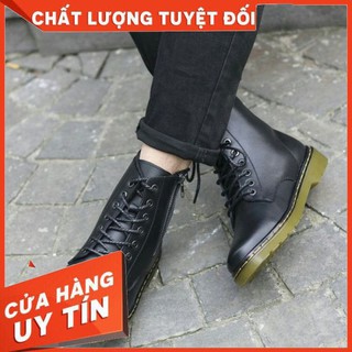 Giày Bốt Nam Cổ Trung Cột Dây Da Bò Cao Cấp