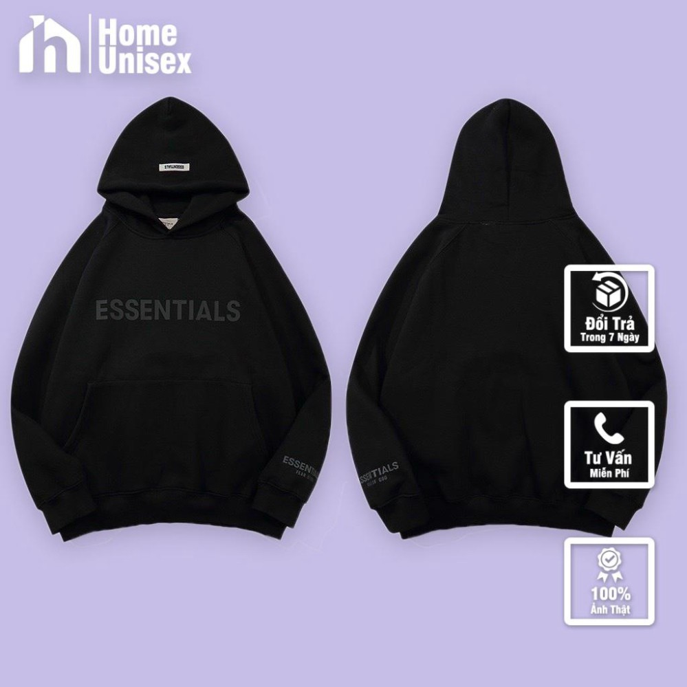 Áo Hoodie Essentials Chất Nỉ Bông Cotton Dày Dặn Có Đủ 5 Màu kèm ảnh thật