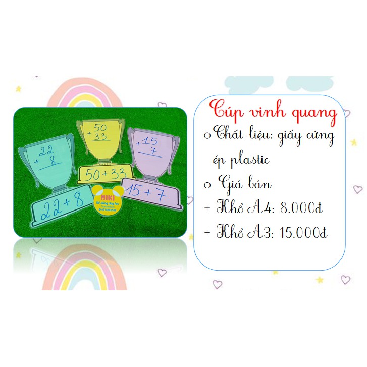 CÚP VINH QUANG HANDMADE màu ngẫu nhiên