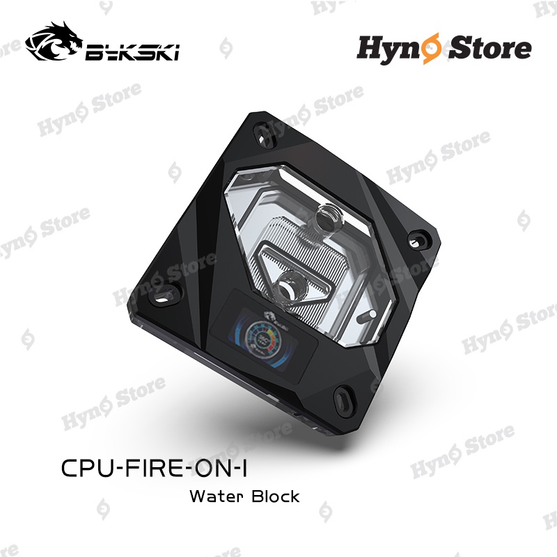 Block CPU Intel Bykski kèm đồng hồ hiển thị nhiệt độ màu Thiết kế mới Tản nhiệt nước custom - Hyno Store