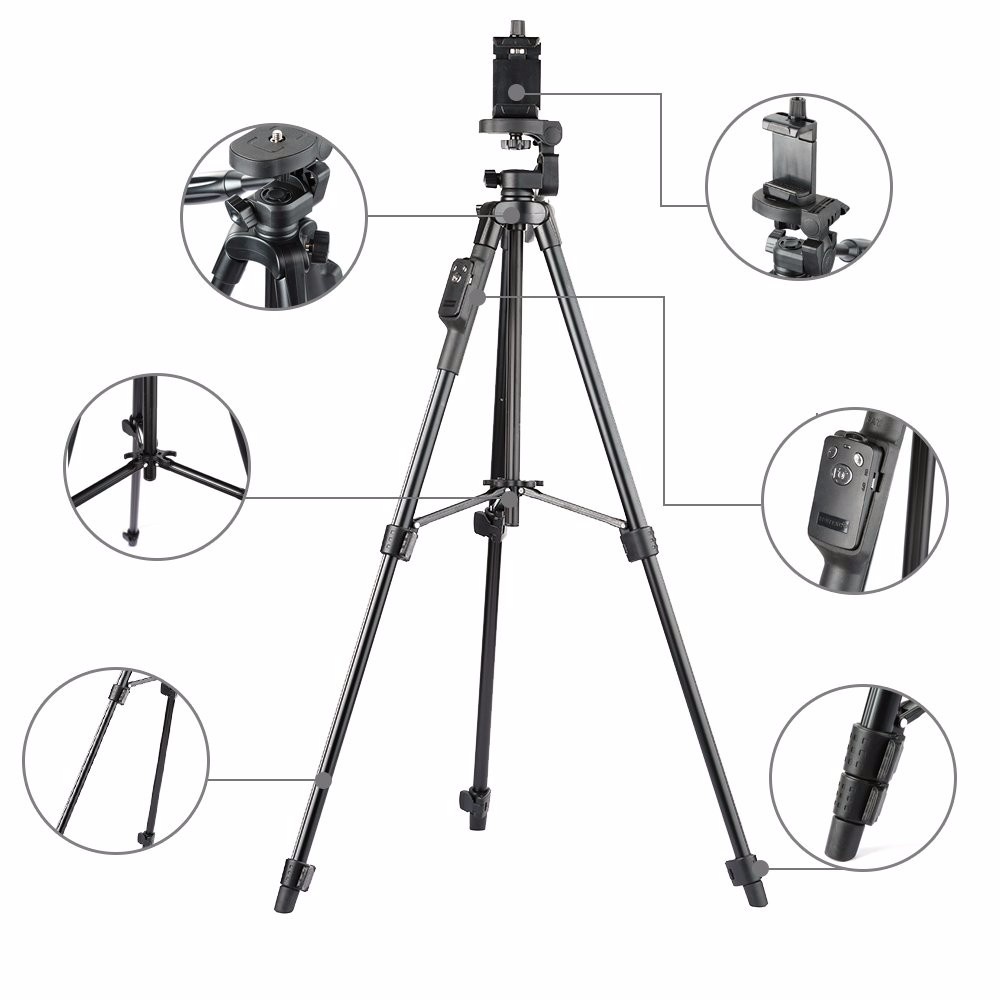 Chân tripod YunFeng 3388 kèm remote bluetooth - Giá đỡ 3 chân chuyên dụng cho máy ảnh, điện thoại, DSRL