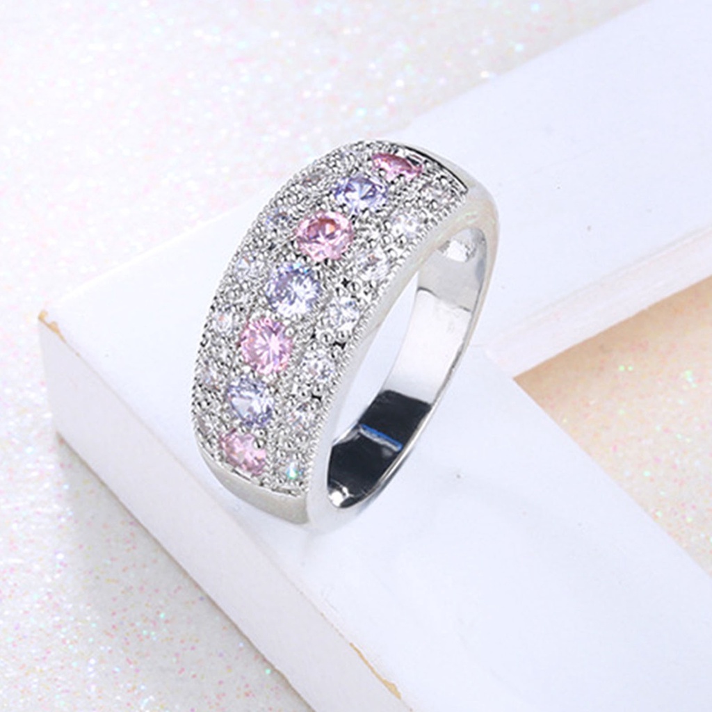 Nhẫn Hợp Kim Đính Pha Lê Nhân Tạo Thời Trang