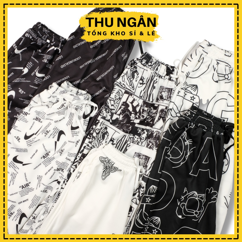 Quần Ống Rộng Nữ Unisex Dây Rút Phong Cách Ulzzang