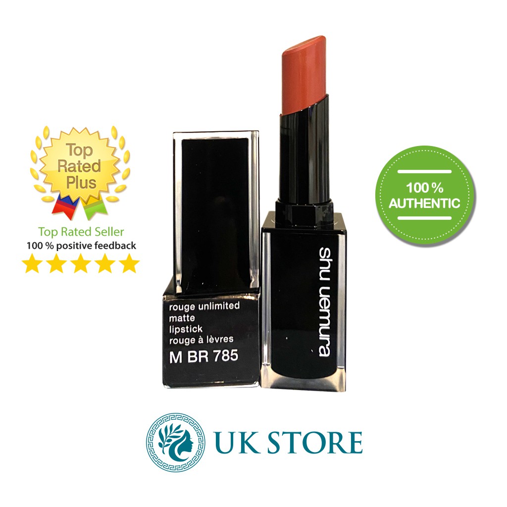 Shu Uemura- Son Rouge unlimited Matte Lipstick M BR 785 3 g