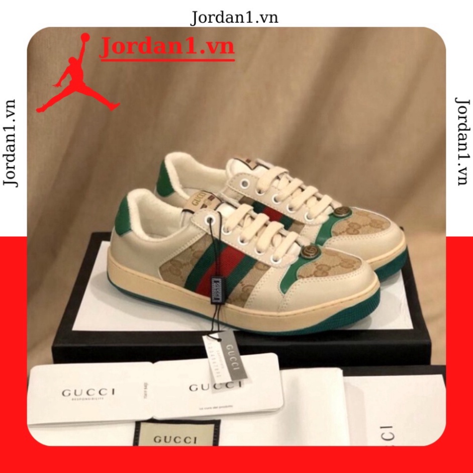 [FREE SHIP] Giày Gucci nam nữ thời trang, giày GG Sơn Tùng chuẩn hàng đẹp full box bill | BigBuy360 - bigbuy360.vn